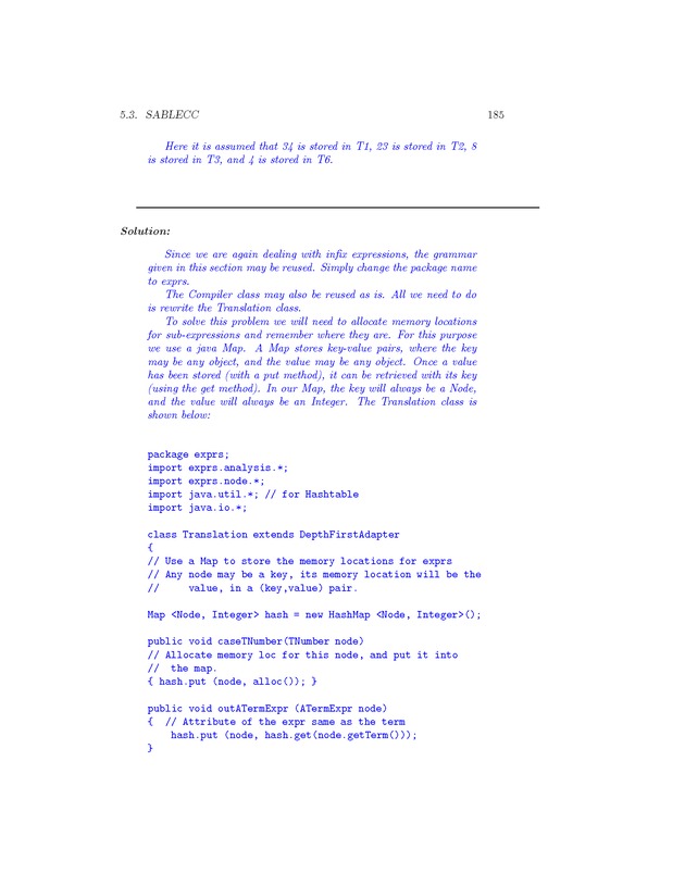 Compiler Design: Theory, Tools, and Examples - Page 185